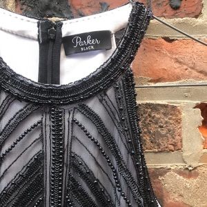 Parker Black Beaded & Sequin Dress